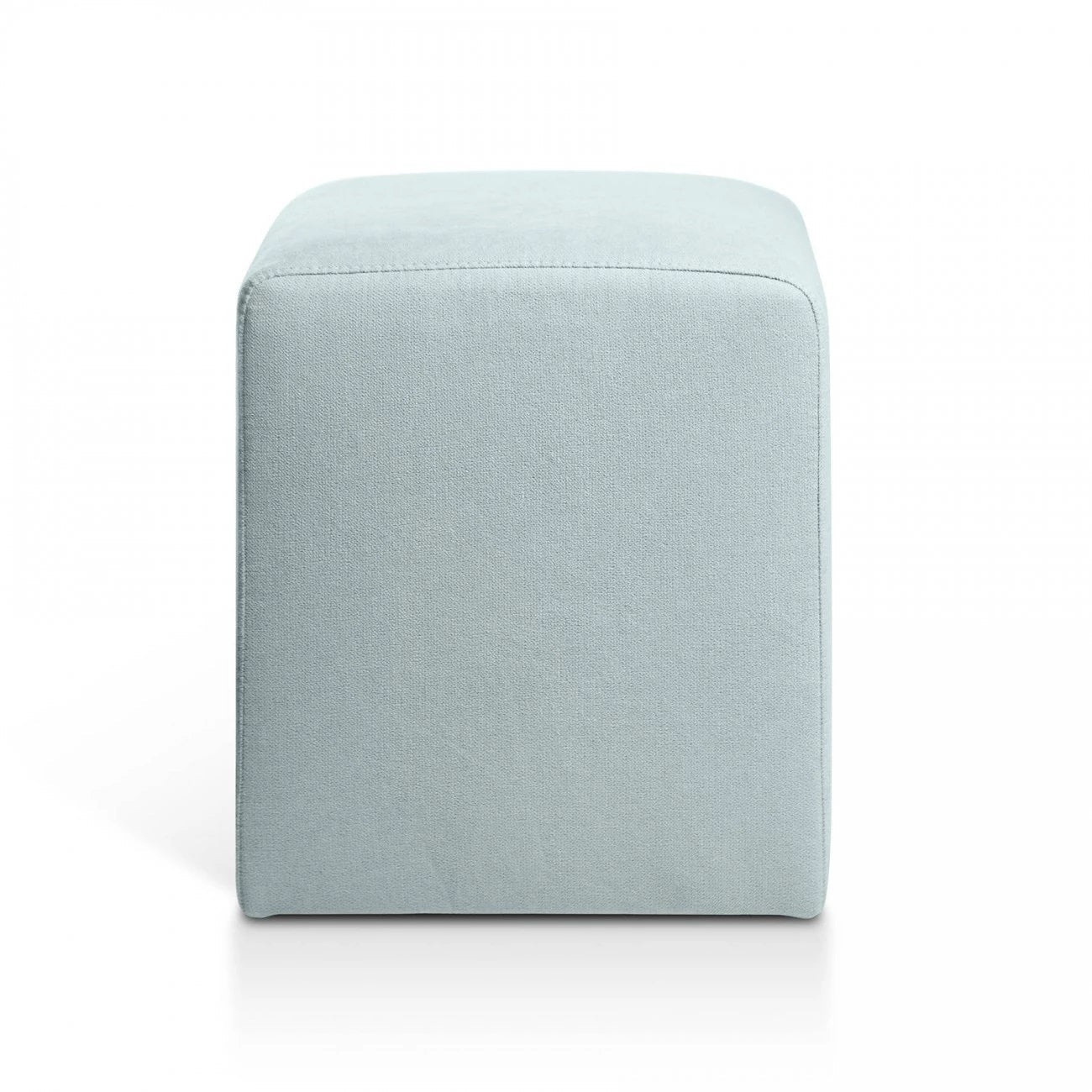 Puff 37x37 Cuadrado Tela Menta