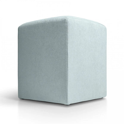 Puff 37x37 Cuadrado Tela Menta