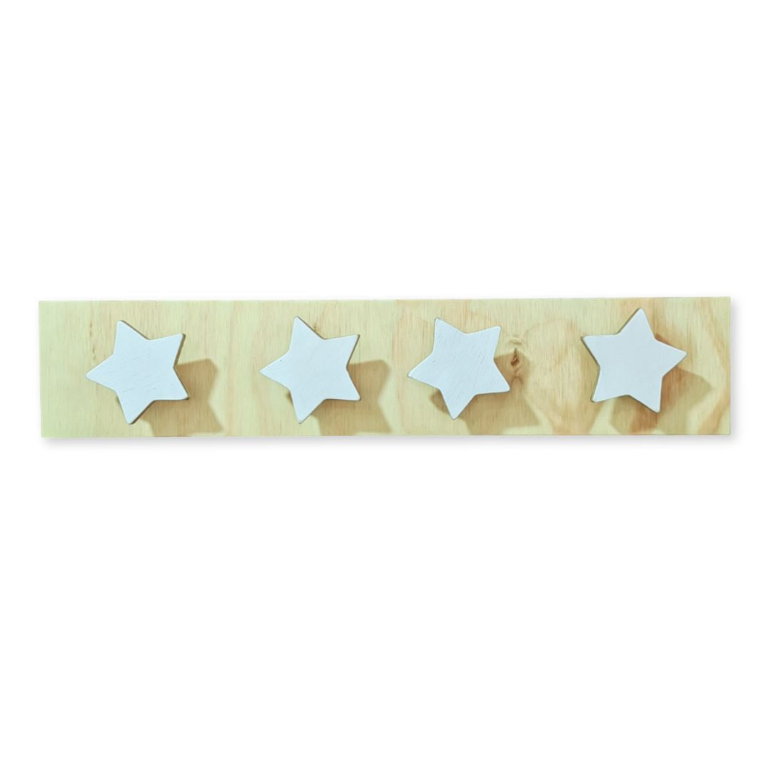 Perchero Infantil Estrella - Blanco