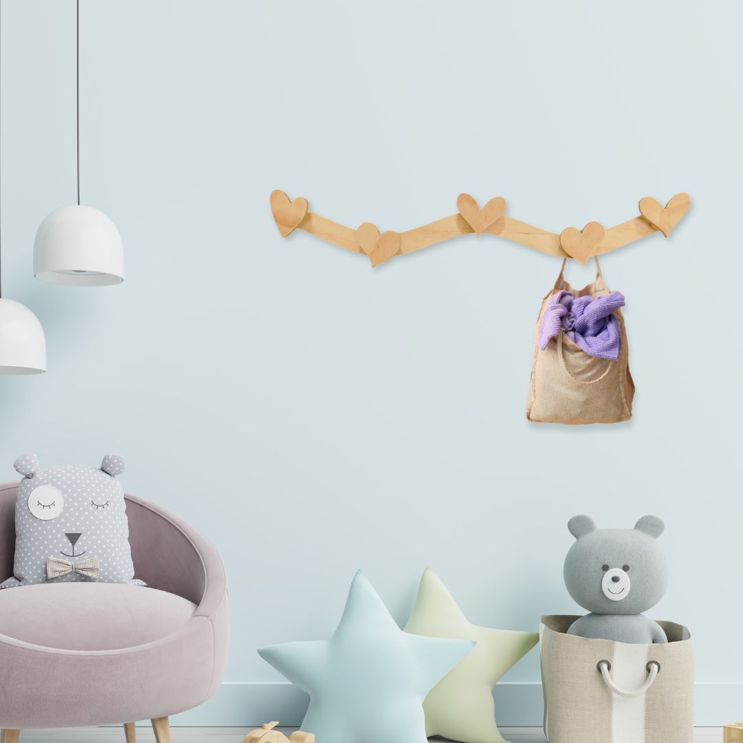 Perchero Infantil Corazones