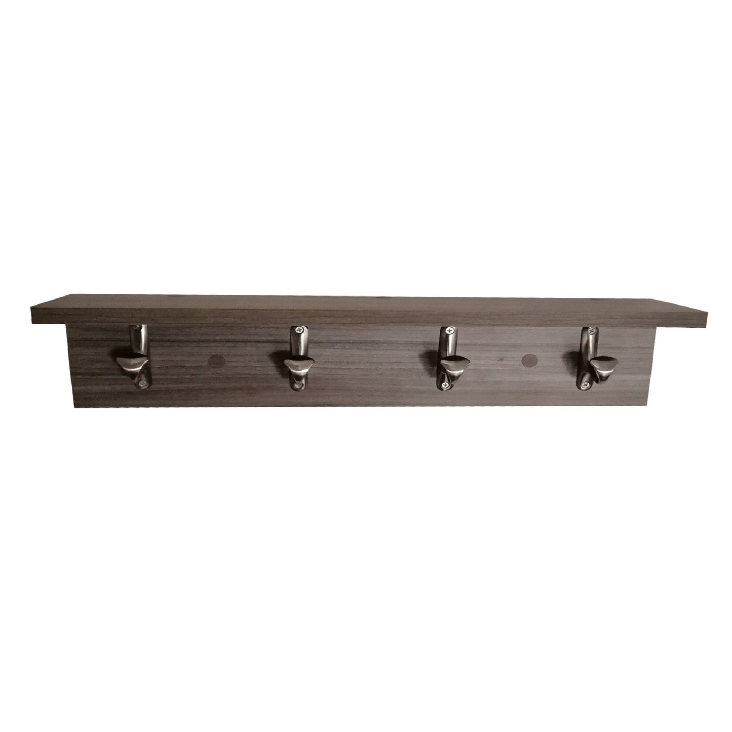 Perchero de Pared con Repisa - Gris Humo
