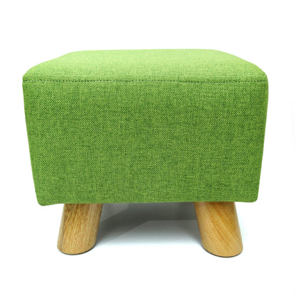 Puff Auxiliar Taburete Reposapies Cuadrado - Verde Pistacho