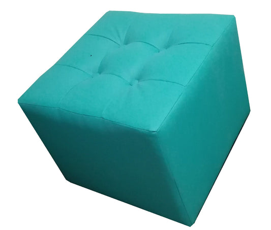 Puff Individual Sala y Auxiliar - Turquesa