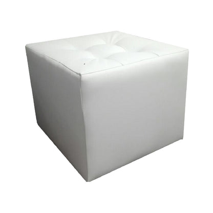 Puff Individual Sala y Auxiliar  - Blanco
