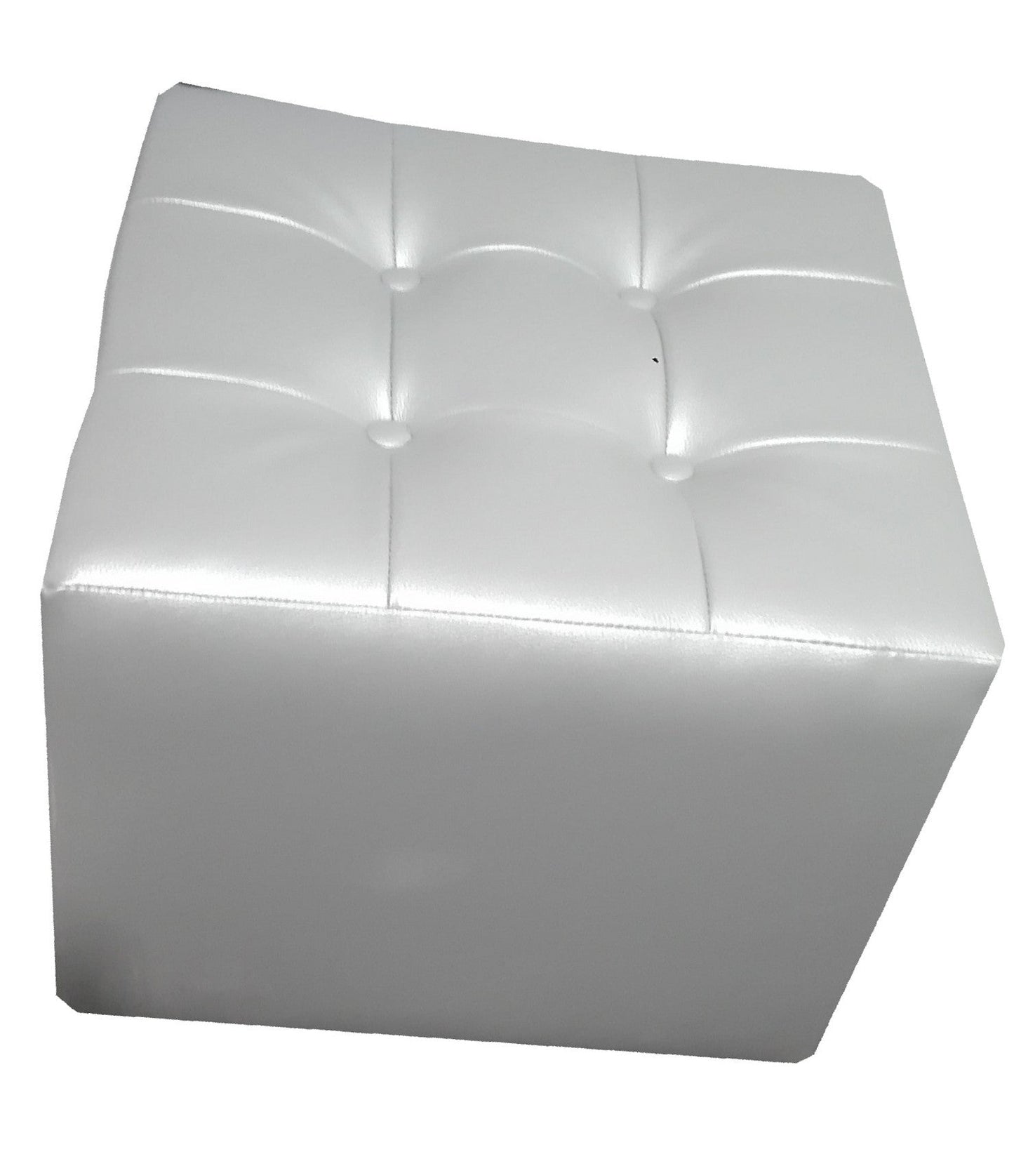Puff Individual Sala y Auxiliar - Plateado