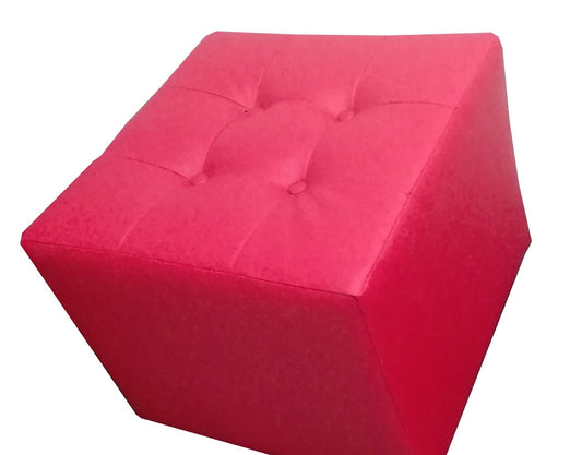 Puff Individual Sala y Auxiliar - Rojo