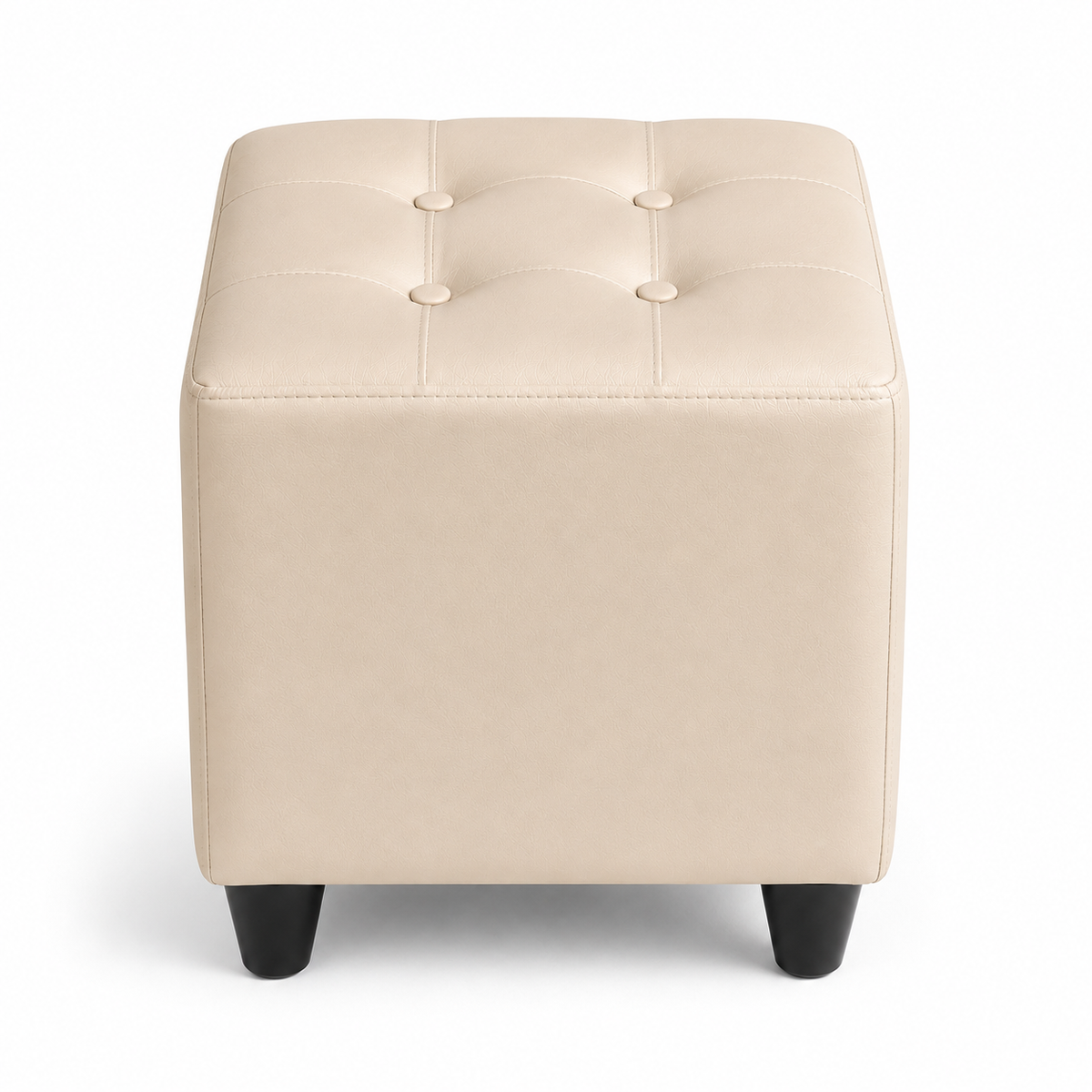 Puff Individual Sala y Auxiliar  - Beige - Banzay