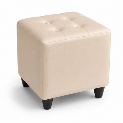 Puff Individual Sala y Auxiliar  - Beige - Banzay