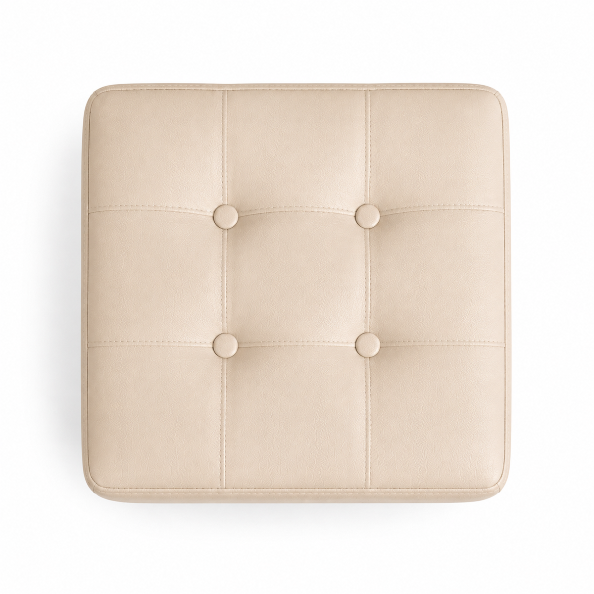 Puff Individual Sala y Auxiliar  - Beige - Banzay
