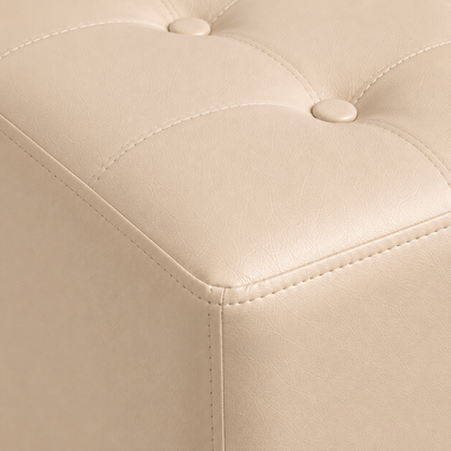 Puff Individual Sala y Auxiliar  - Beige - Banzay