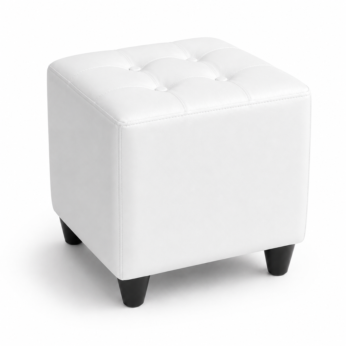Puff Individual Sala y Auxiliar  - Blanco - Banzay