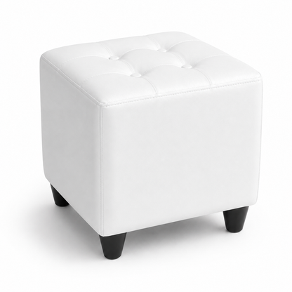 Puff Individual Sala y Auxiliar  - Blanco - Banzay