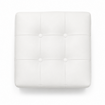 Puff Individual Sala y Auxiliar  - Blanco - Banzay