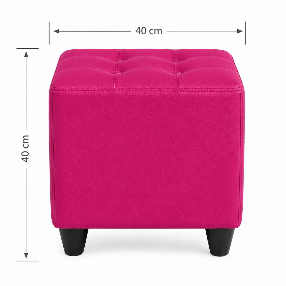 Puff Individual Sala y Auxiliar  - Fucsia - Banzay