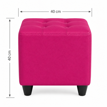 Puff Individual Sala y Auxiliar  - Fucsia - Banzay