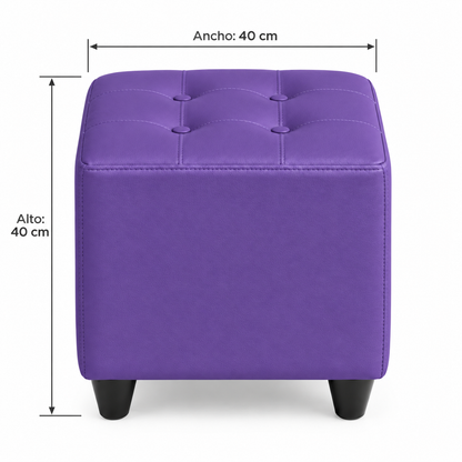 Puff Individual Sala y Auxiliar  - Morado - Banzay