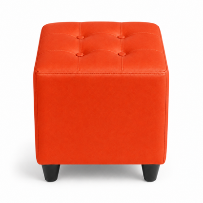 Puff Individual Sala y Auxiliar - Naranja - Banzay