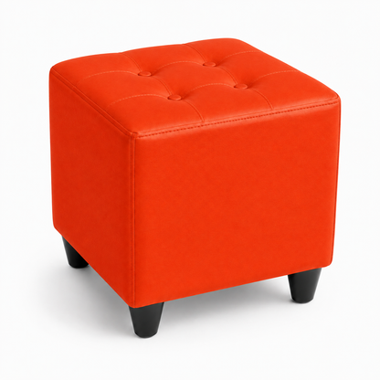 Puff Individual Sala y Auxiliar - Naranja - Banzay