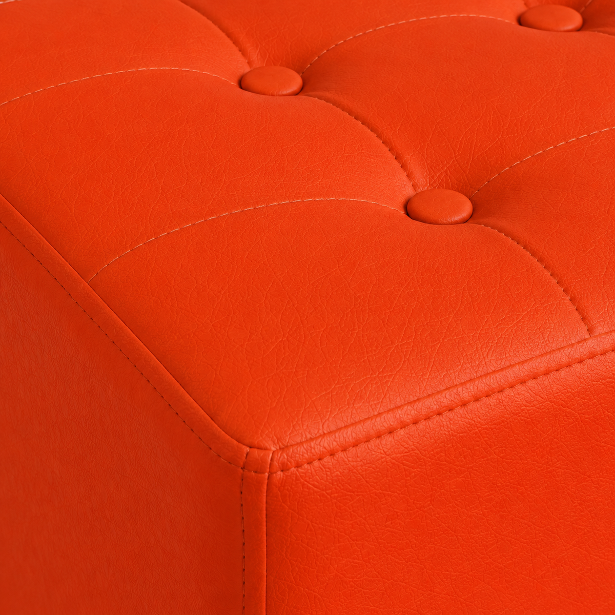Puff Individual Sala y Auxiliar - Naranja - Banzay