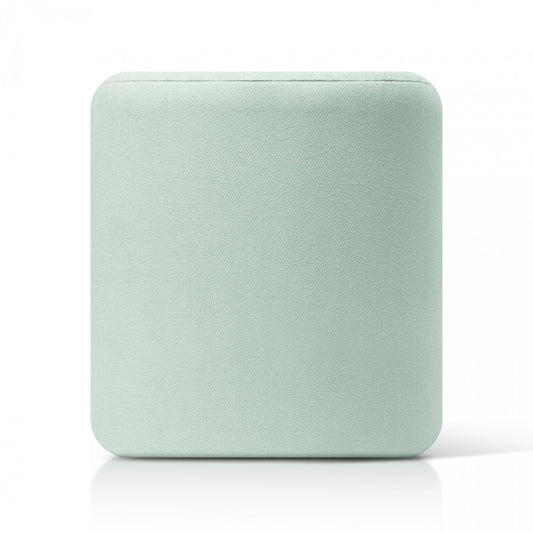 Puff 37X37 Redondo Tela Menta