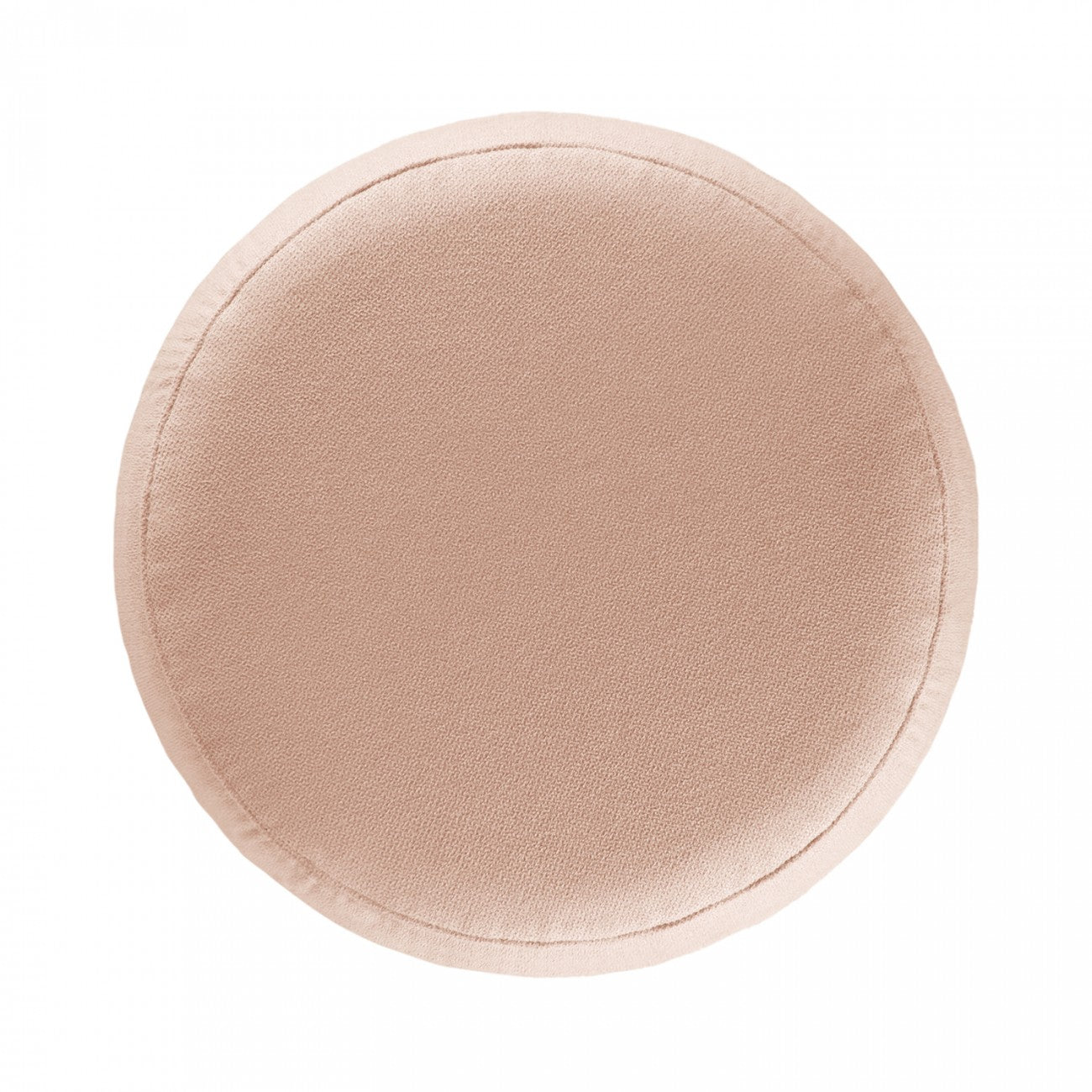 Puff 37X37 Redondo Tela Rosado