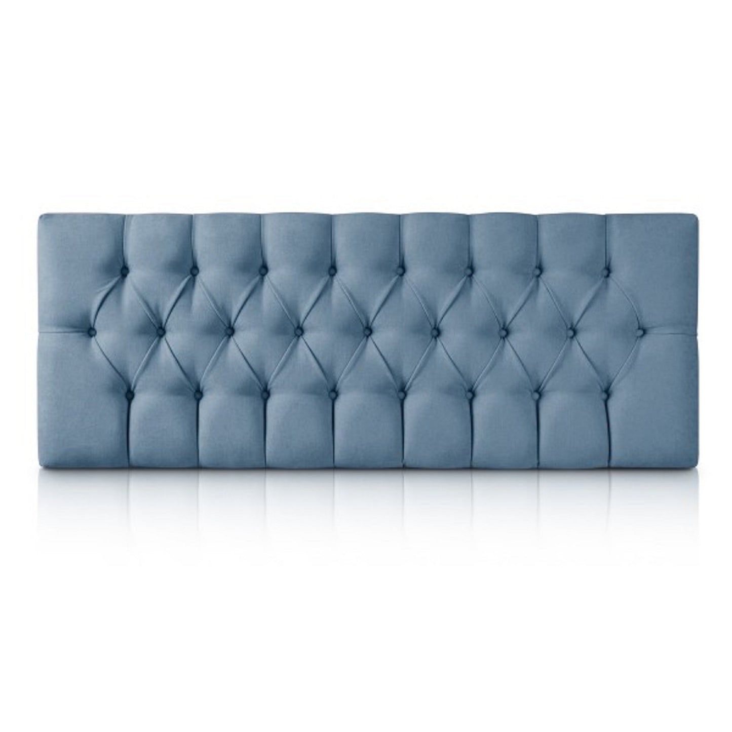 Cabecero Pet-Friendly Tipo Velvet Rombos - Azul - Banzay