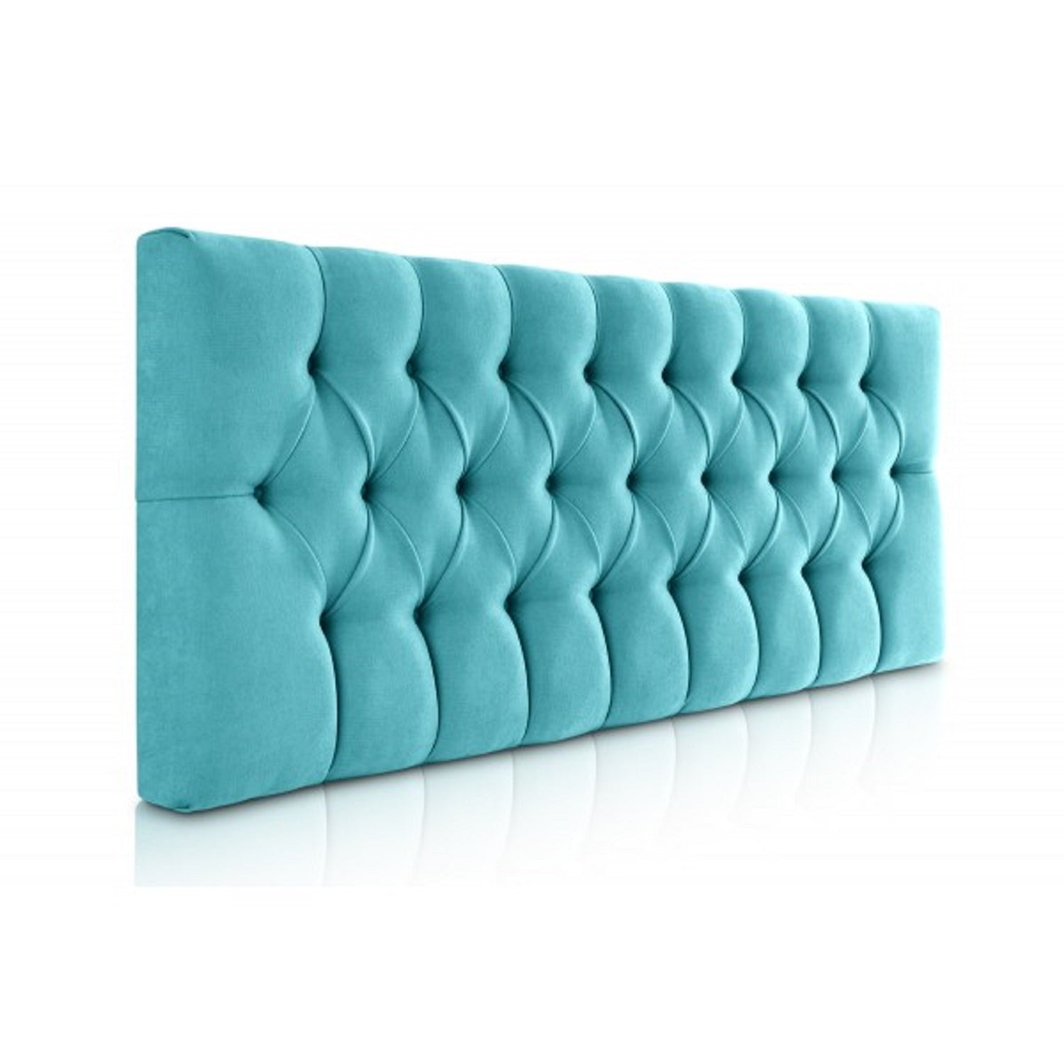 Cabecero Pet-Friendly Tipo Velvet Rombos - Turquesa - Banzay