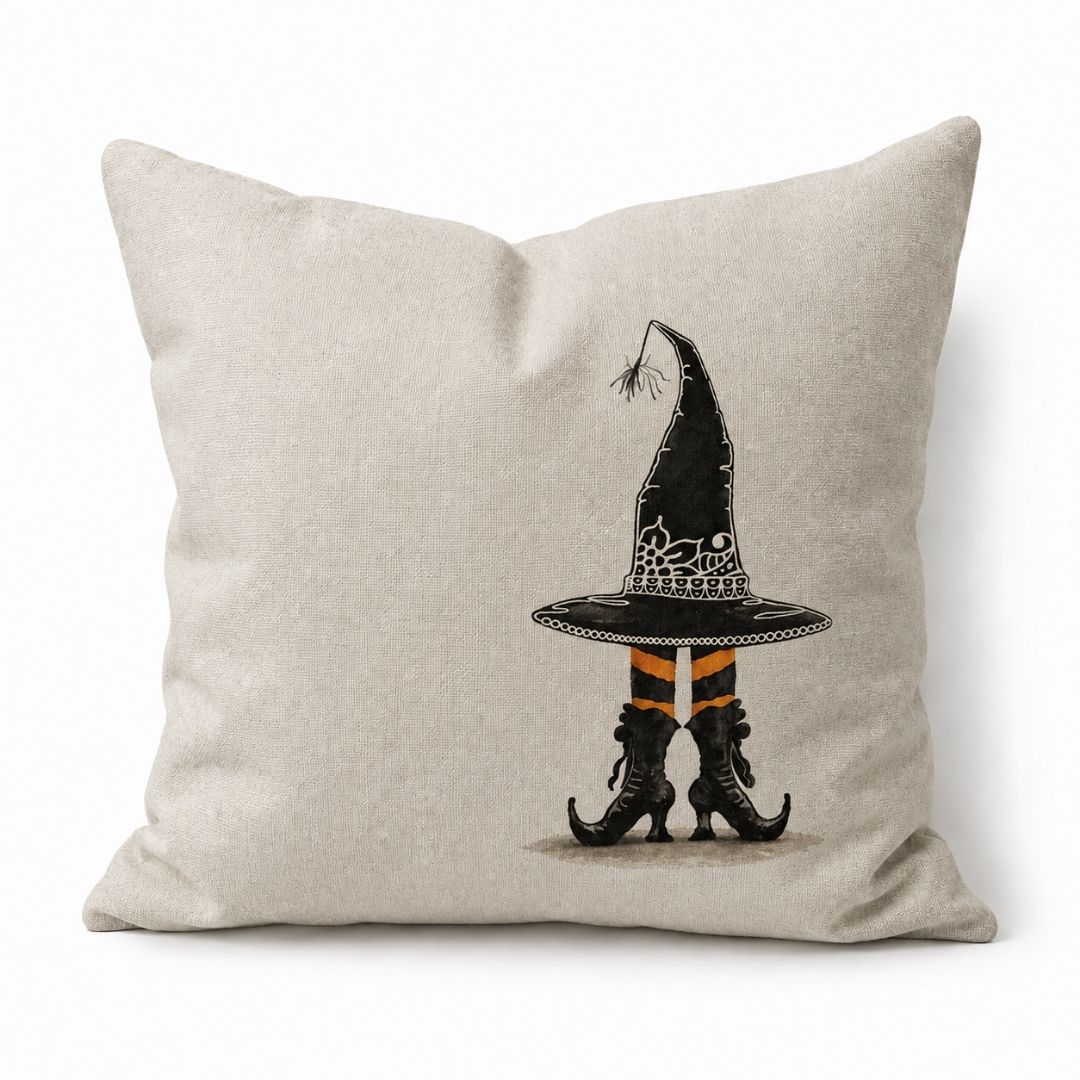 Funda Halloween Sombrero con Botas Brujita