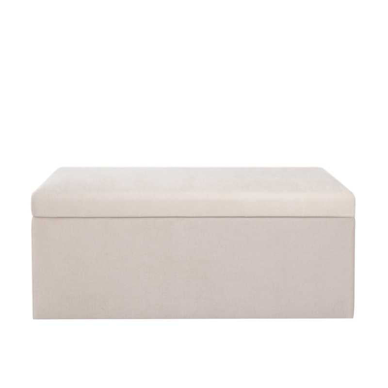 Baúl Organizador 90x40x40 en Tela Tapa Lisa - Beige - Banzay