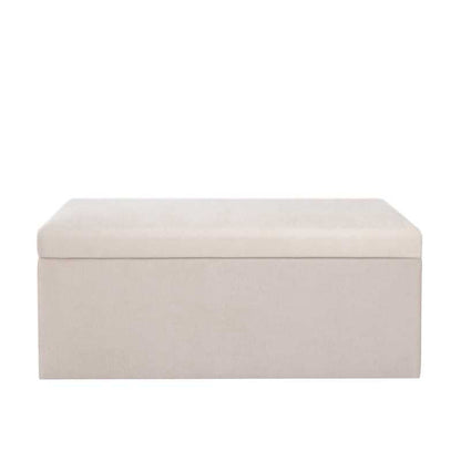 Baúl Organizador 90x40x40 en Tela Tapa Lisa - Beige - Banzay