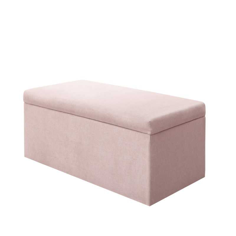 Baúl Organizador 90x40x40 en Tela Tapa Lisa - Rosado - Banzay