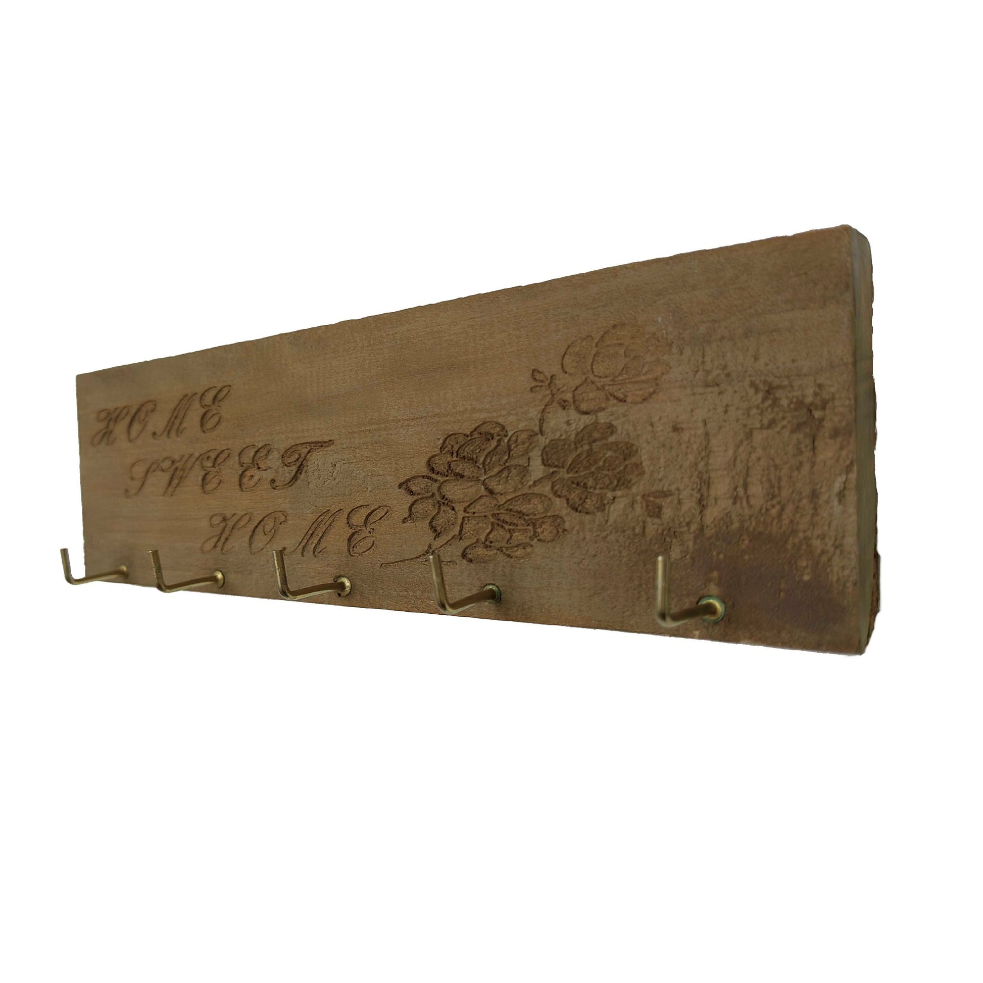 Portallaves Pared Madera Home Vintage - Banzay