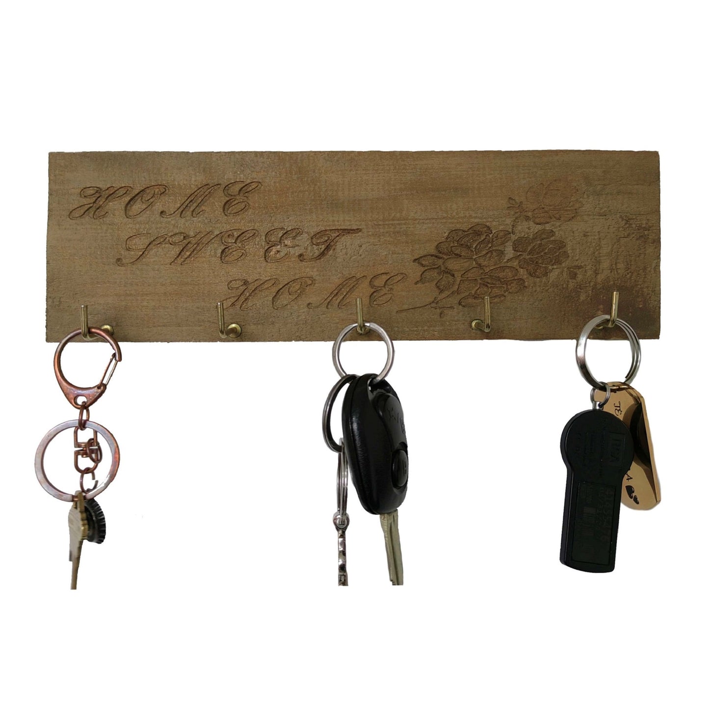 Portallaves Pared Madera Home Vintage - Banzay