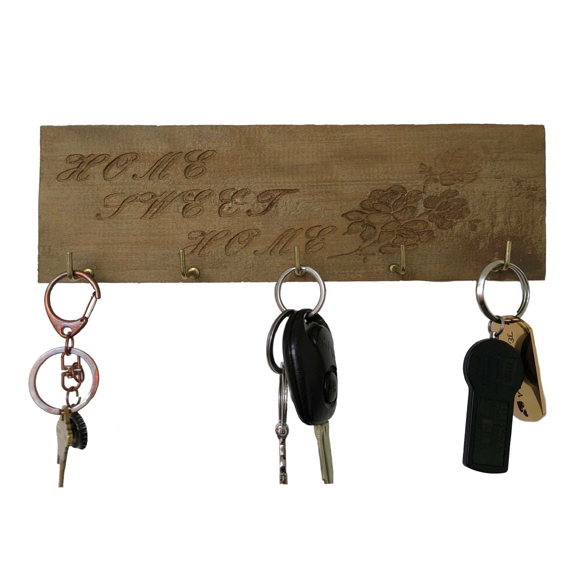 Portallaves Pared Madera Home Vintage - Banzay