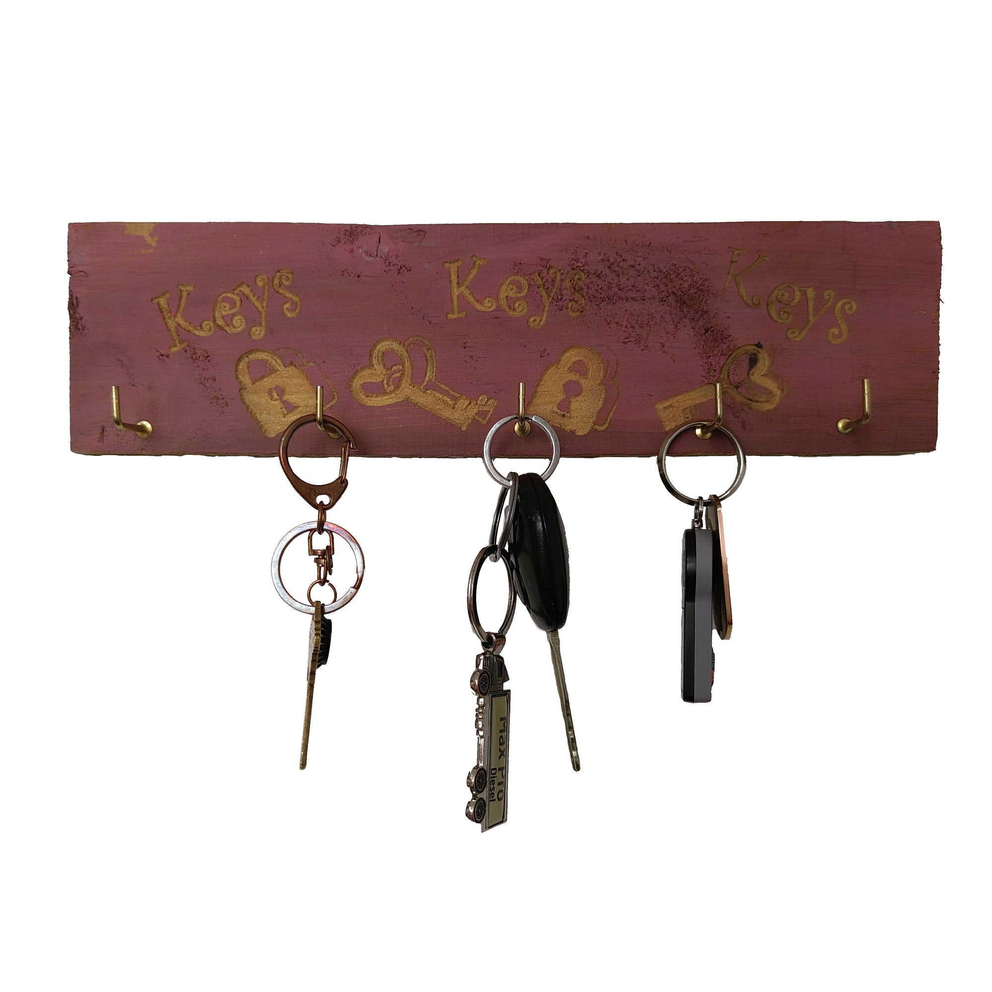 Porta llaves online pared madera